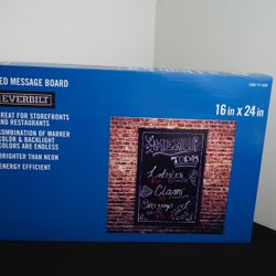 Neon Light Message Board