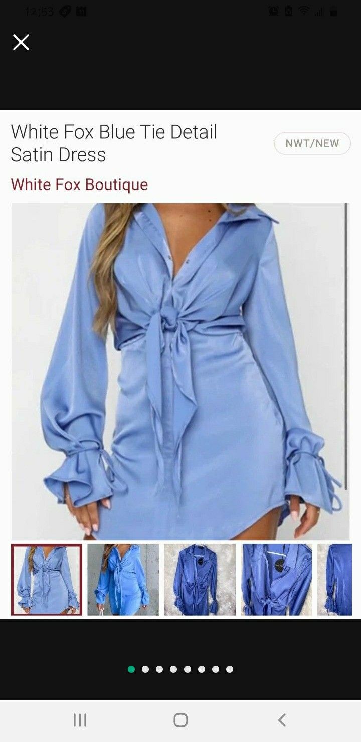 Split Second Mini DRESS " White Fox " $100