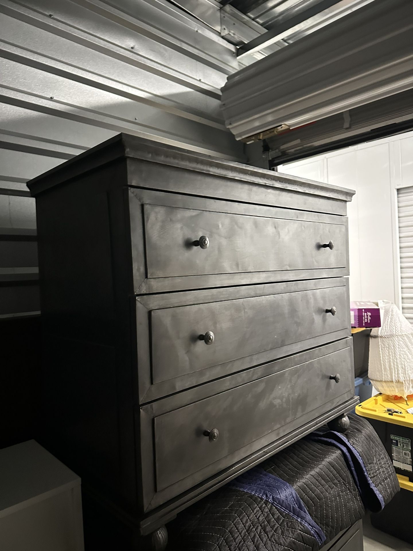 Matching Aluminum Color Dressers - Night stand 