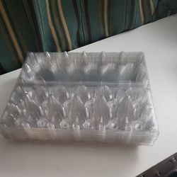 20 Clear One Dozen Egg Cartons