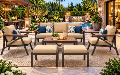 6pcs new in box outdoor furniture set