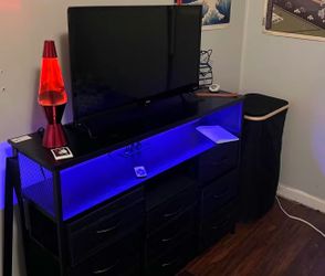 LED Storage Dresser/ TV stand