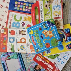 Toddler ABC Books And Learning Materials 9pieces