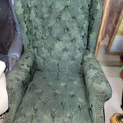 Green Tufted Chesterfield Sofa Set