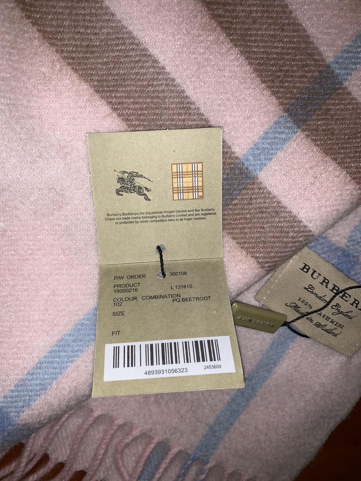 Burberry Cashmere Scarf, Camel Check, New with tags for Sale in Omaha, NE -  OfferUp