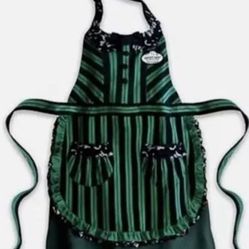 Disney Parks Haunted Mansion Maid Ghost Host Hostess Green Striped Apron Costume NWT LIMITED EDITION  Price is firm Pick up location in the city of Pi
