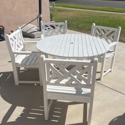Patio Set 5 Piece Polywood 