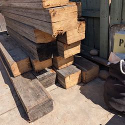 Cut Wood Beam Pieces Approx 6ft Average Width 10x7 In $20 Each 