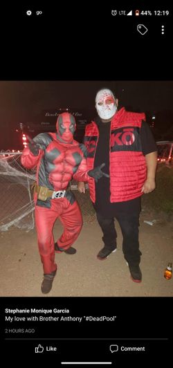 Dead pool costume size 2x