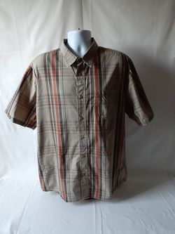 Canyon River Blues mens plaid short-sleeve button-down shirt size XL