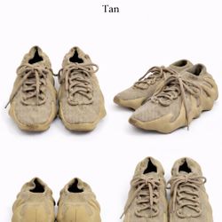 🔥 Boys Size 5.5 Sneakers – Yeezy Style (Tan) 🔥