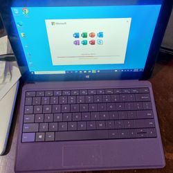 Microsoft Surface Pro 2 Intel Core i5-4300U@1.90Ghz, 8gb Ram, 256GB SSD, Windows 10, Microsoft Office Package. Battery holds good charge. Comes with c