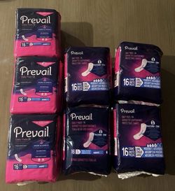 Prevail Pads for Bladder Leaks — Long | Moderate Absorbency | 8 packs of 16
