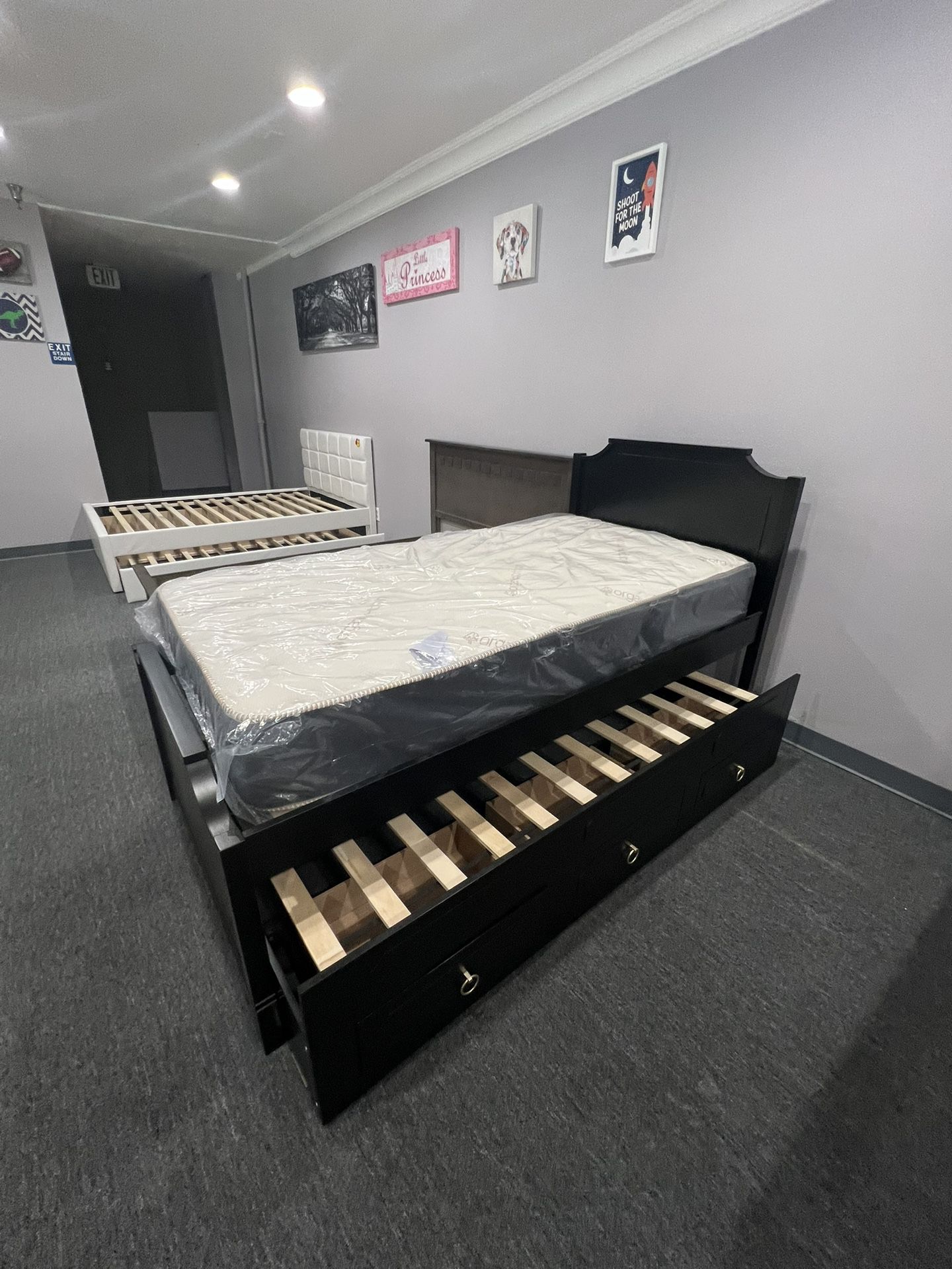 Twin Trundle Bed Frame 