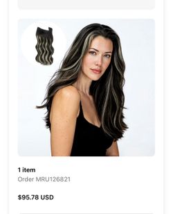 Go go hair thick one thick piece clip 160 grams 20 inches long  hair