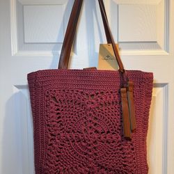 NWT Patricia Nash Crochet collection Shoulder Bag