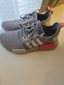 Light Grey N Pink Shoes
