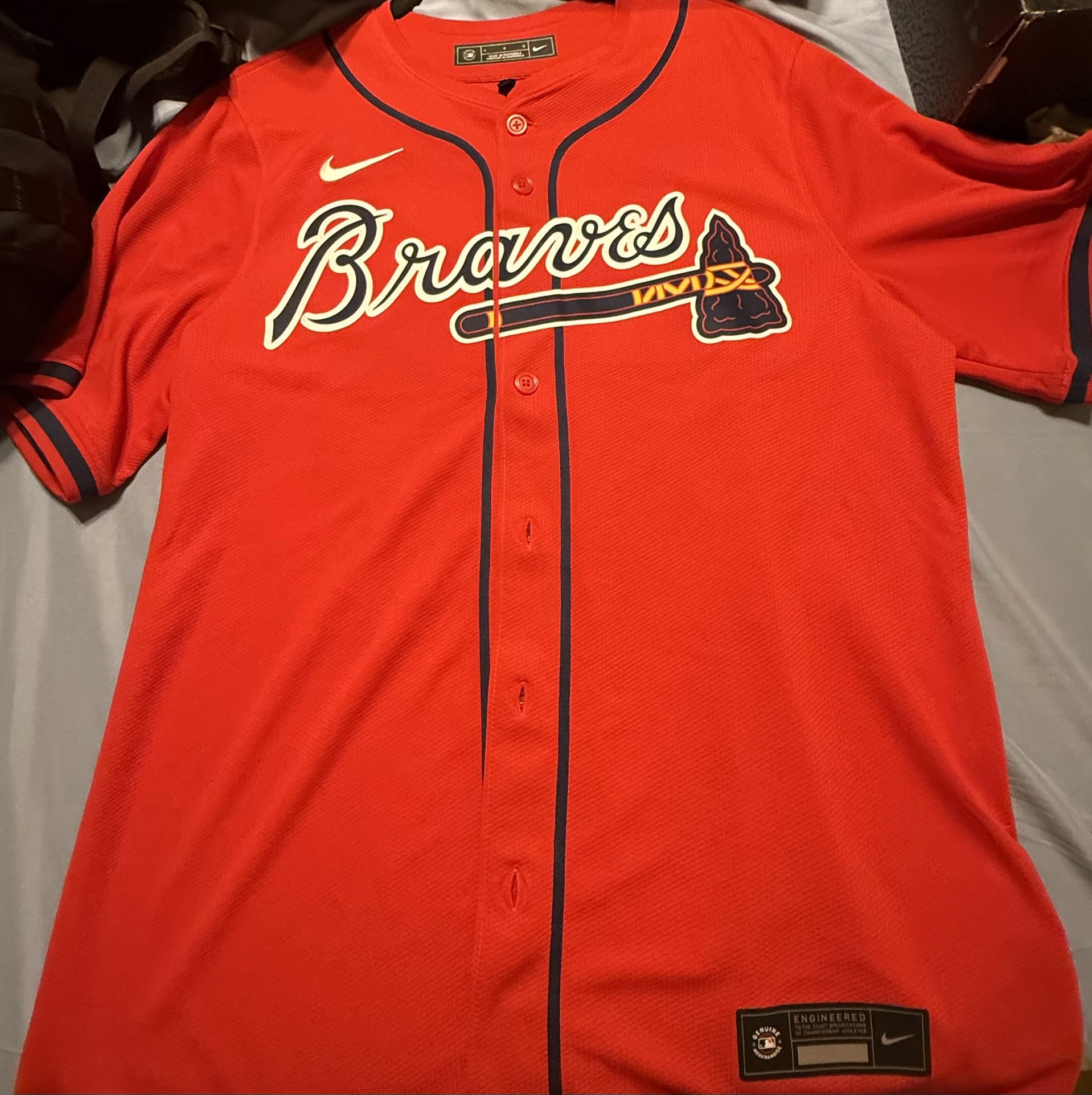 Ronald Acuña Alternate red Jersey