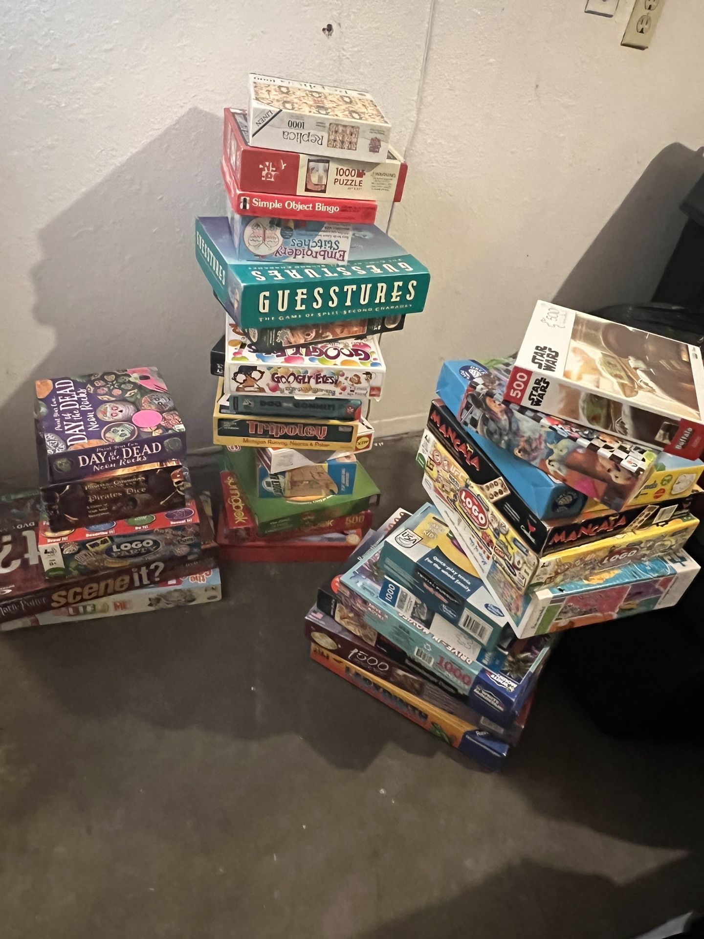 Board Game And Puzzle Lot