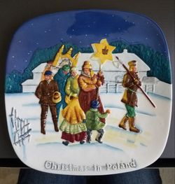 Royal Doulton Christmas in Poland Limited Edition Plate