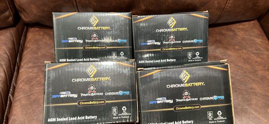 Chrome Battery AGM Sealed Lead Acid Batteries (4)