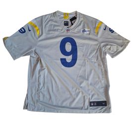 Nike Matthew Stafford Los Angeles Rams Jersey Mens 2XL XXL Bone Gray #9 LA BNWT!