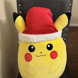 Squishmallow Pikachu holiday plush 14”