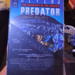 Autographed By Inker John Beatty/ Predators The Deadliest Of The Species #1 
