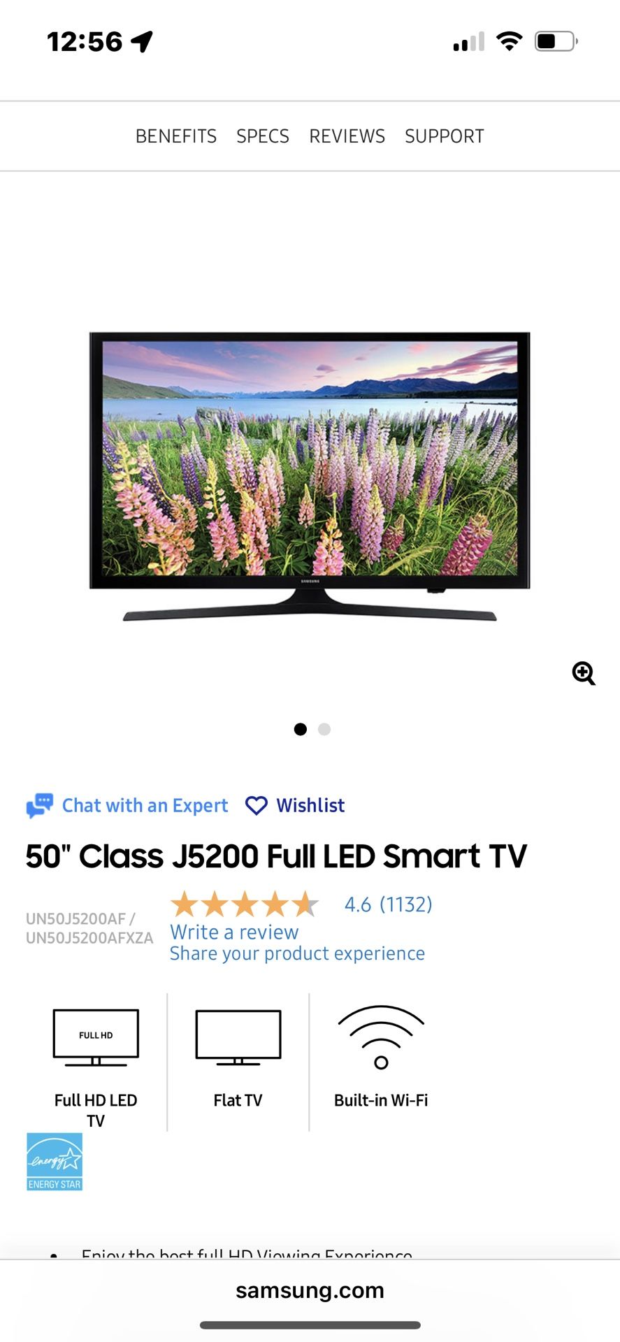 55” Samsung Smart Tv + Bose Theatre Speaker System 