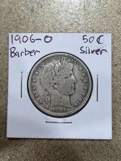 1906-O Barber Silver Half Dollar