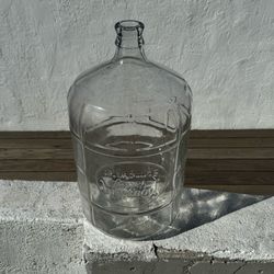 5 Gallon Glass Bottle Jug “Mountain Valley Spring Water” (Silver Lake)