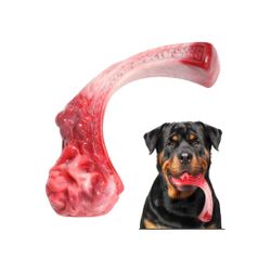 Steak Shape Beef Flavor Nylon Indestructible Dog Bone Chew Toy