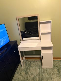 White vanity