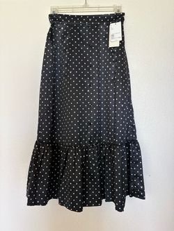 Rare Brand New with Tags Disney Japan Hidden Minnie Mouse Midi Skirt, Very Cute Minnie Polka Dots, Purchased in Japan last fall