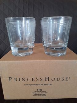 Princess house,4 vasos nuevos.