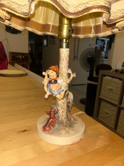 Hummel Figurine Table Lamp with Shade