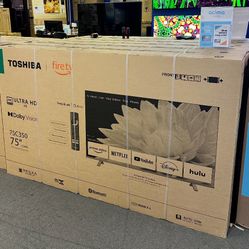 75” TOSHIBA 4K HDR SMART FIRE TV