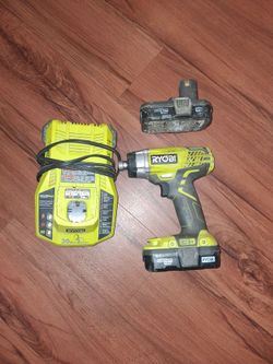 Ryobi screw gun batteries and charger