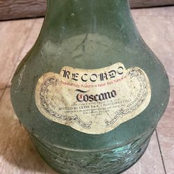Vintage Tall Chianti Bottle