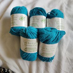 Capri Eco Cotton Yarn -- Turquoise 