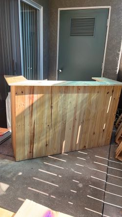 outside wood bar