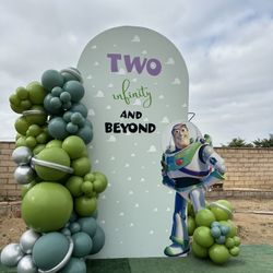 Buzz Party Decorations  And balloons 
