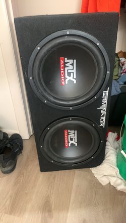 MTX Audio Terminator Dual Subwoofer with Box