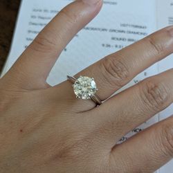 Brand New 3ct E Color Lab Diamond 