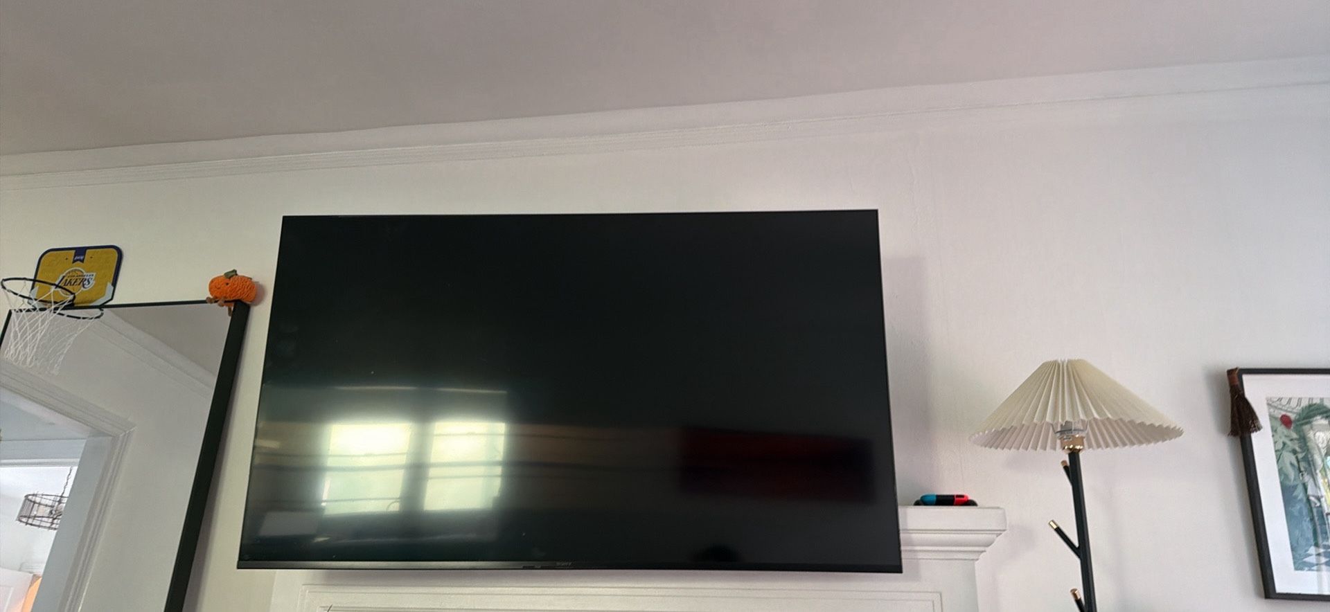 Sony 65 Inch 4k TV w/ Google Tv & rotating wall mount