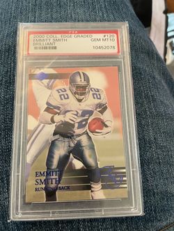2000 COLL. EDGE GRADED #120 EMMITT SMITH GEM MT10 BRILLIANT