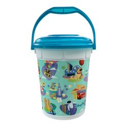 New Disney Parks Pixar Blue Lid Popcorn Bucket