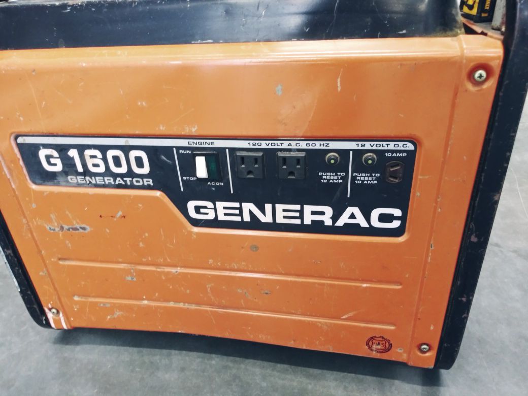 GENERAC 1600 Watt Heavy Duty Generator