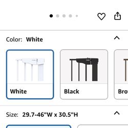 Cumbor Baby/ Dog Gate for Stairs, Doorways 30”- 46” wide $30 or 2 for $50