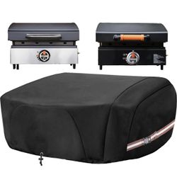 Waterproof 600D Griddle Cover for 17” Tabletop Griddle with Hood & Propane Tank Coverage
